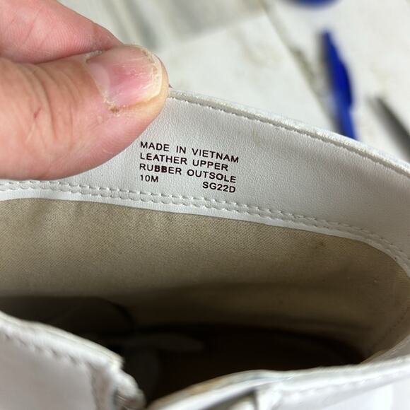 Michael Kors Rue Stiletto womens sz 10 white leather ankle bootie new - Picture 9 of 11